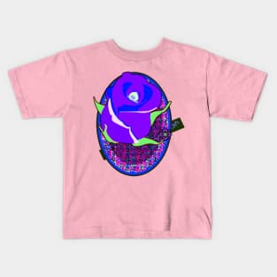 Purple Rose Kids T-Shirt